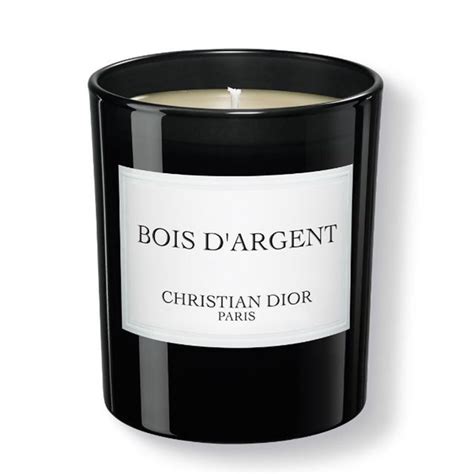 bougie bois d'argent dior